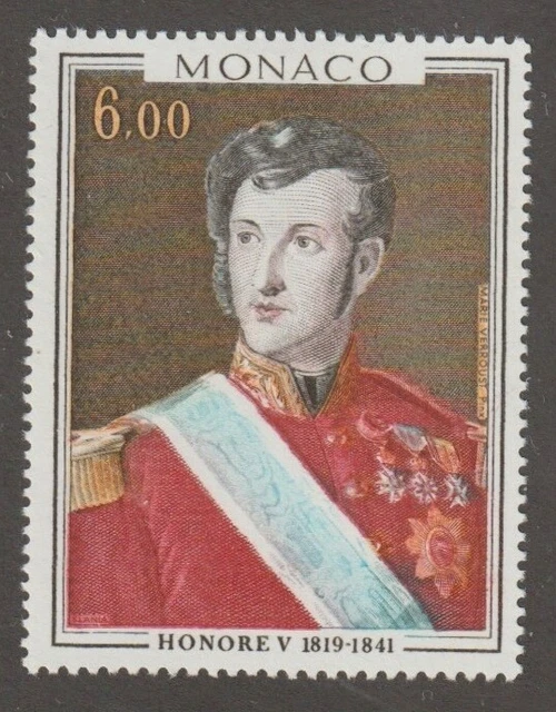 MONACO 1977 1093 Prince de Monaco (Honoré V) VF MH EUR 3,49