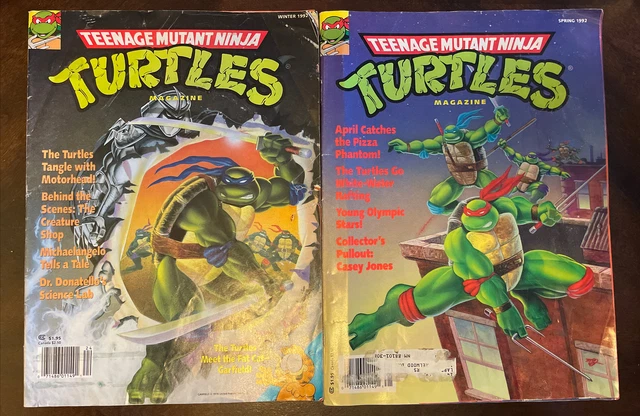 TEENAGE MUTANT NINJA TURTLES MAGAZINE - Spring And Winter 1992, TMNT