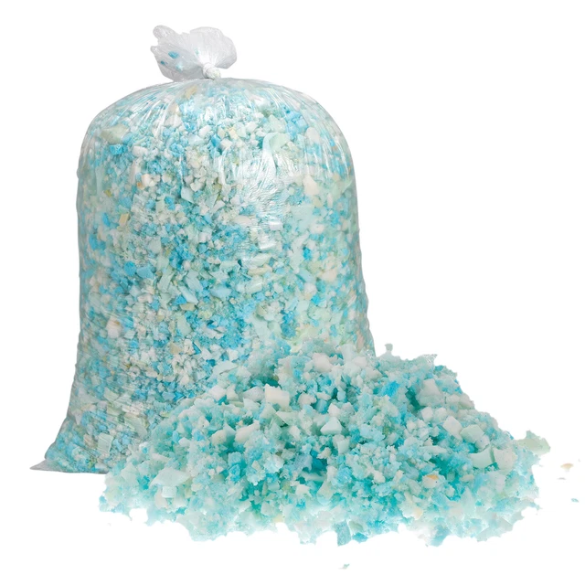 Riempimento in memory foam triturato, 10 libbre sacchetto riempitivo fagioli schiuma multicolore