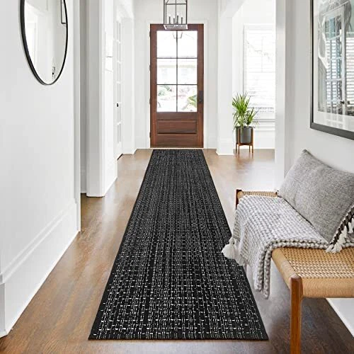 IOHOUZE Boho Kitchen Runner Rug -2.6'x10' Cotton Woven Indoor Outdoor Carpet ...