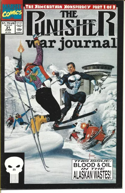 The Punisher War Journal #31 Marvel Comics 1991 Bag And Board