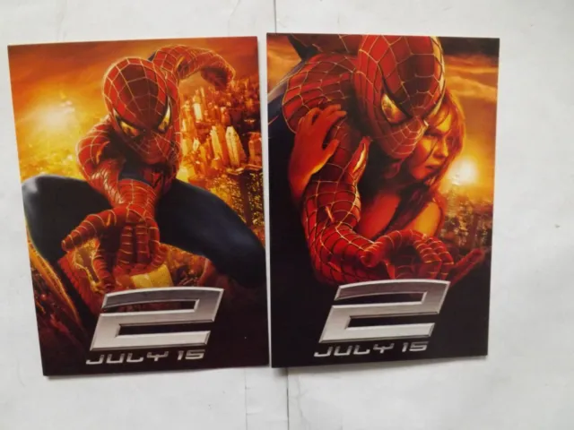 2 Spider-Man 2 Postcard OFFICIALLY LICENCED