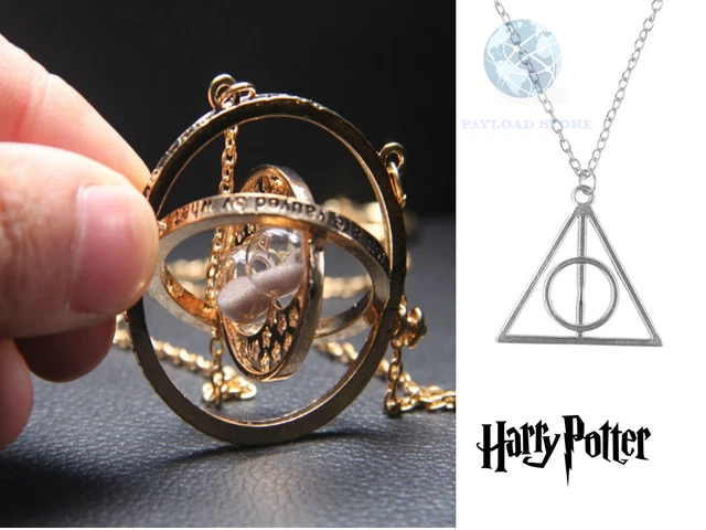 Collana Always Harry Potter - Ciondolo Con Scritta Doni Della Morte Piton Serpeverde Argento