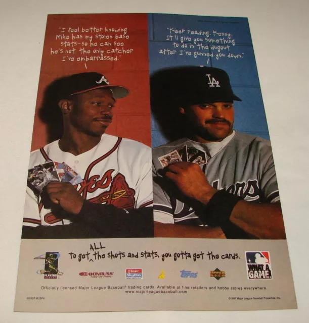 1997 MLB Baseball Carte Ad Pagine ~ Ken Griffey Jr, Mike Piazza