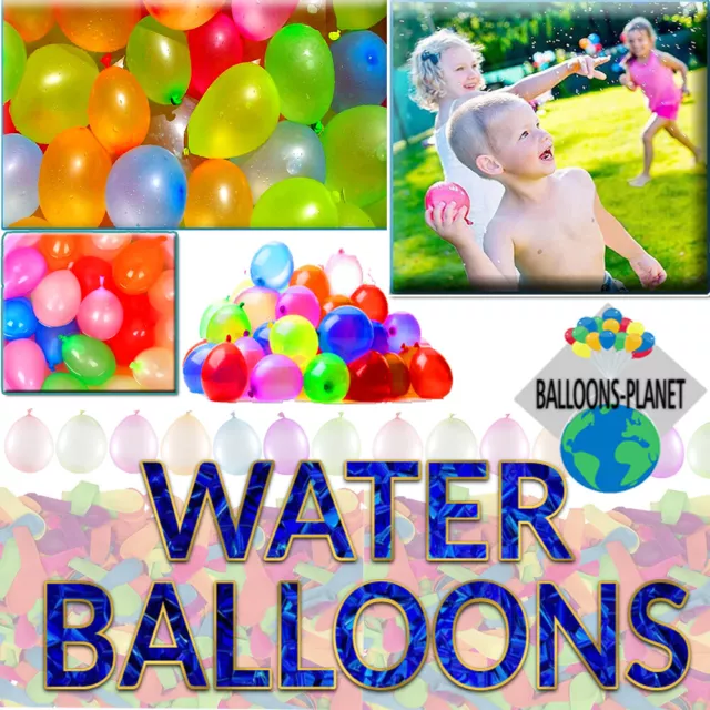 1000 Water Balloons Outdoor Summer Party Fun Water Bombs Garden Party Baloons UK