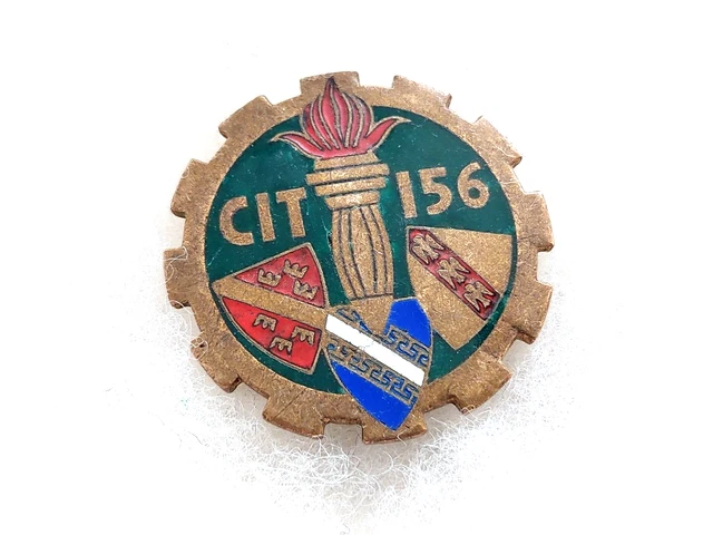 Ancien Insigne Militaire Français CIT 162 Centre Instruction Train AFN Algérie – Original Années 50