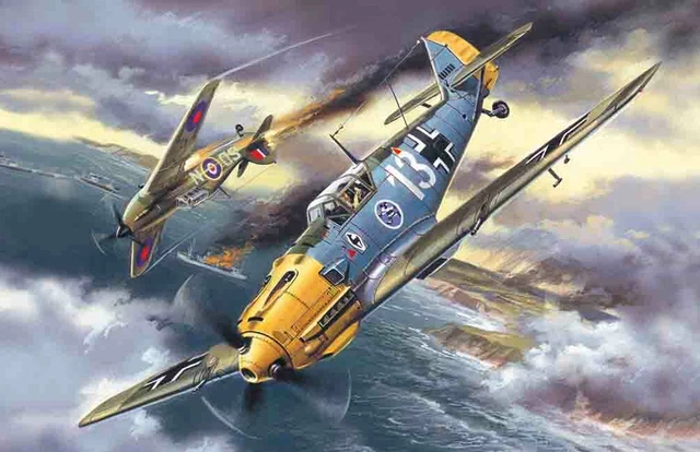 Messerschmitt Bf 109e-3, Allemand WWII Fighter 1:72 Plastique Model Kit Icm