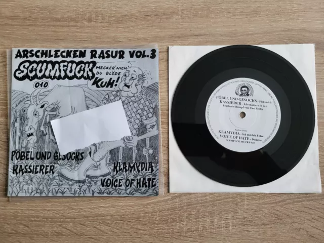 Arschlecken Rasur - Vol. 3 vinyl EP () oi Klamydia Kassierer Pöbel & Gesocks