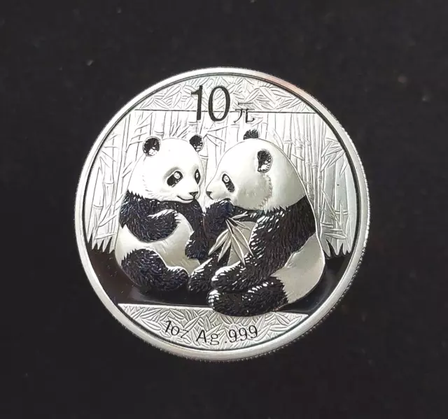 2009 1 oz Silver Panda .999 Fine 10 Yuan BU