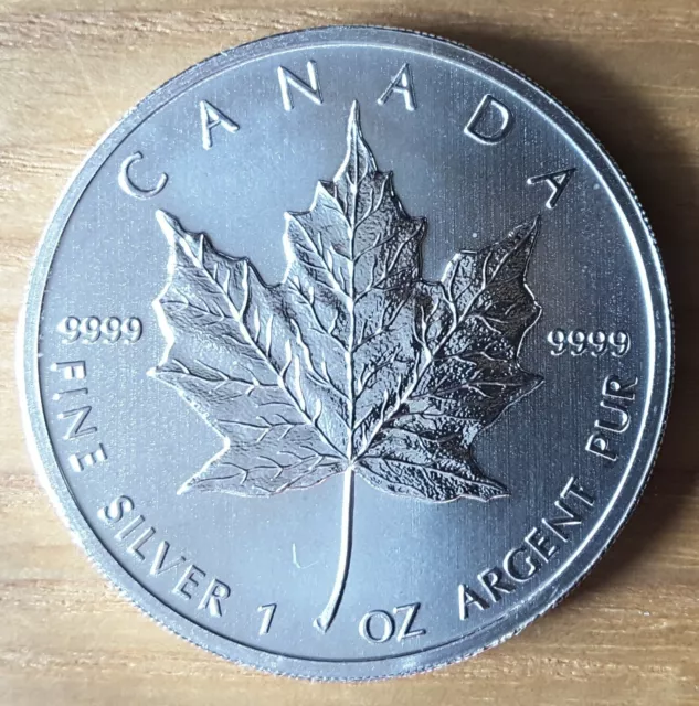 Silver 1oz Canadian Maple Leaf 2011 Five Dollars Bullion Coin .9999 silver