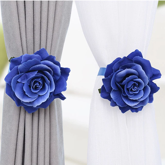 2 Pcs Curtain Buckle Hooks Straps Magnetic Curtain Buckle Lace 9