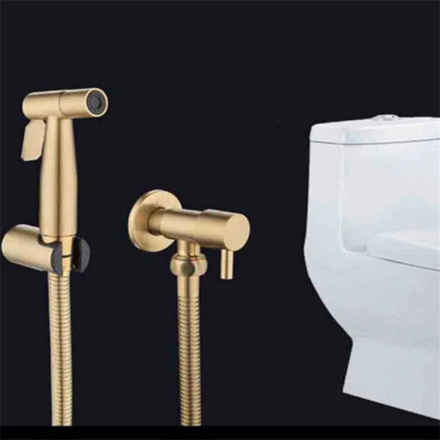 Ducha de mano bidé de alta calidad cabezal de ducha pulverizador accesorios color dorado G1/2