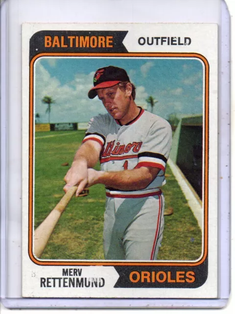 1974 Topps #585 Merv Rettenmund Baltimore Orioles