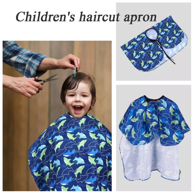 Kids Barber Gown Cape Hair Cut Cover Children Hairdresser Hairdressing Apron