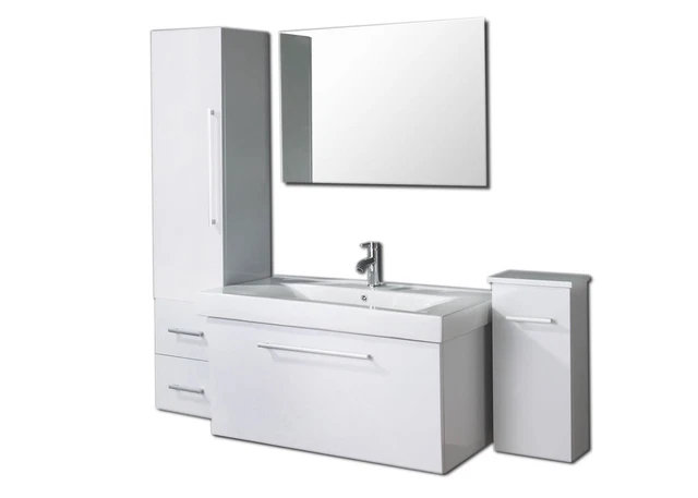 MEUBLE SALLE DE BAIN VASQUE, LAVABO 100 cm Mod.White London EUR 899,00