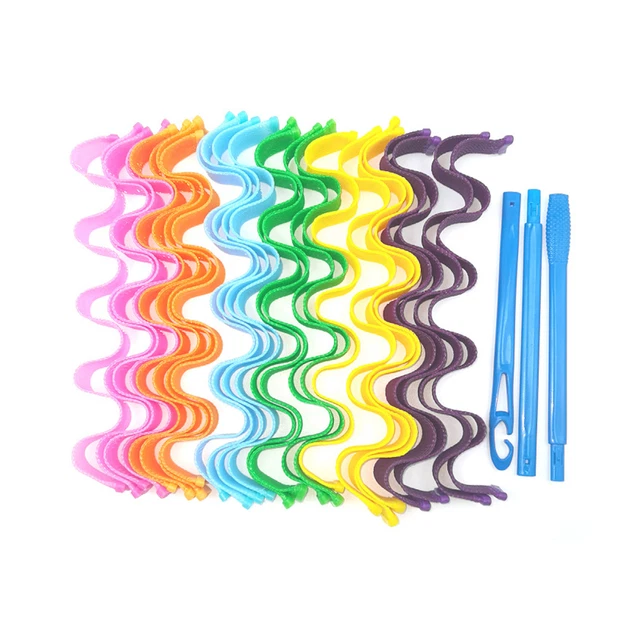 1 Set Hair Curling Ribbon Non-slip Heatless Easy to Operate Hair Rolling Tool