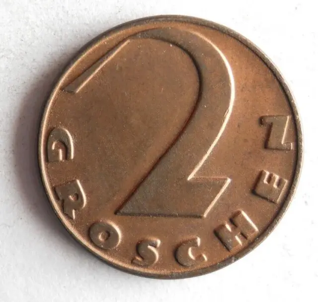 1935 AUSTRIA 2 GROSCHEN - Excellent Coin - FREE SHIP - Bin #108 2