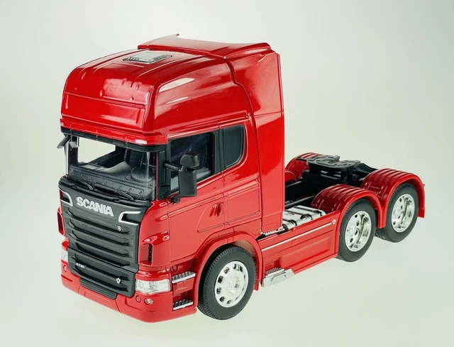 WELLY SCANIA V8 R730 3 AXLE RED 1:32 DIE CAST METAL MODEL NEW IN BOX ...