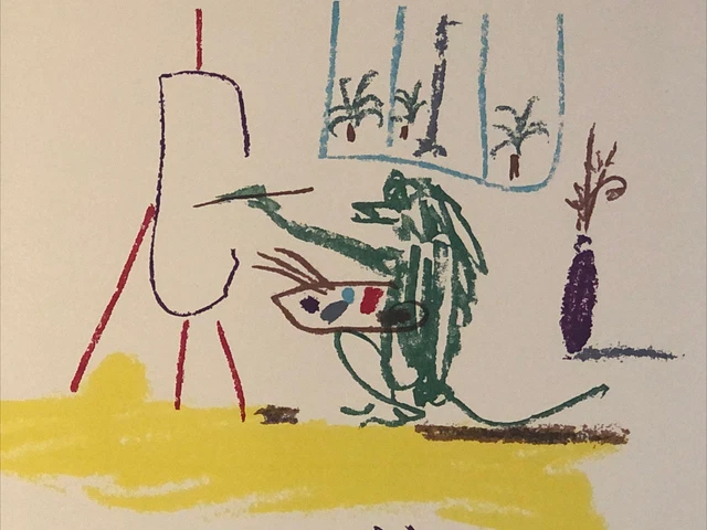 Litografía Original De Picasso. Estampación De Alta Calidad.