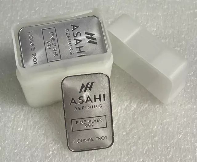 Lot of 20 Silver 1 oz Silver Asahi .999 Fine Silver Bars