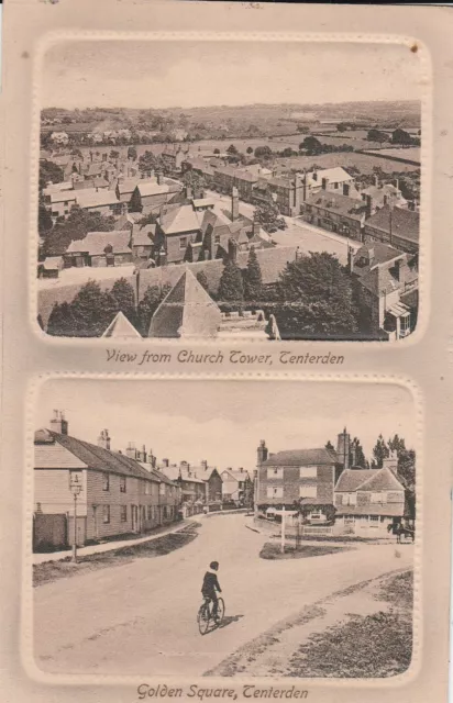 f england kent old antique postcard english golden square tenterden