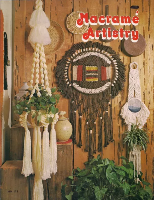 VTG Craft Book: #MM111 Macrame Artistry - Plant Hanger Patterns & Instructions