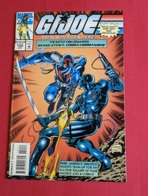 G.I. Joe (ARAH) #150 (7/94) Snake-Eyes vs. Cobra Commander: Low Print Run  NM-