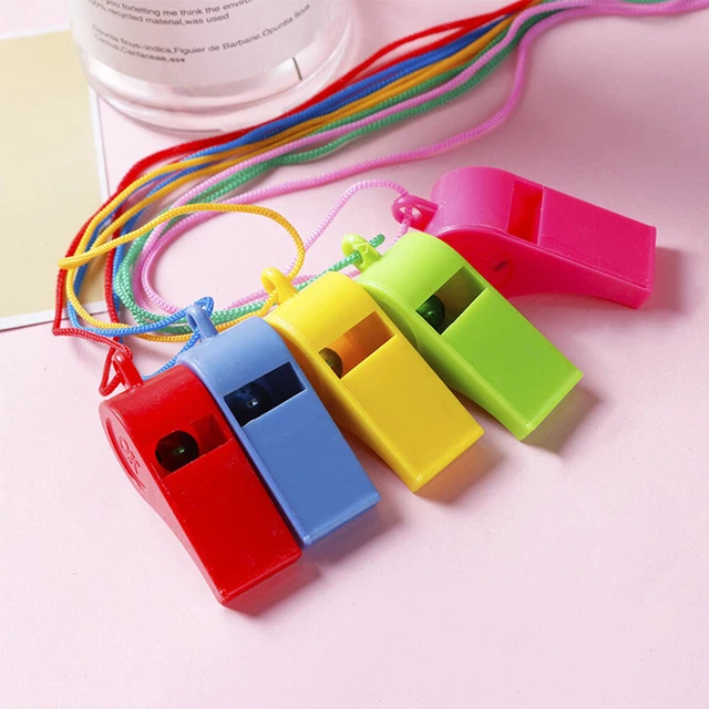 96 Pcs Sports Referee Whistle Hanging Whistle Pendant Children Colorful Whistle