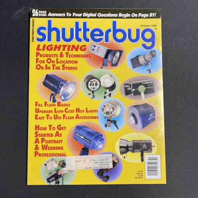 Shutterbug Magazine Oct 1994 Lighting + Answers to Your Digital Questions