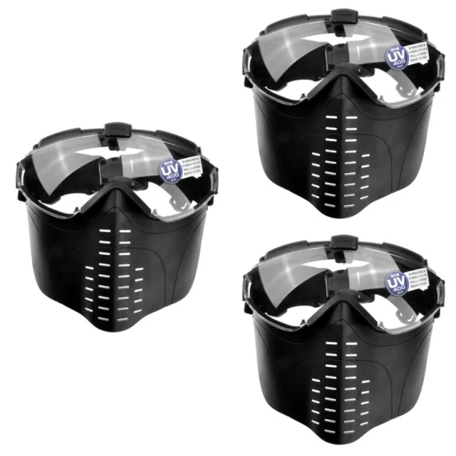 3 PCS Des Lunettes Protection Extérieur Masque Crâne D'équitation