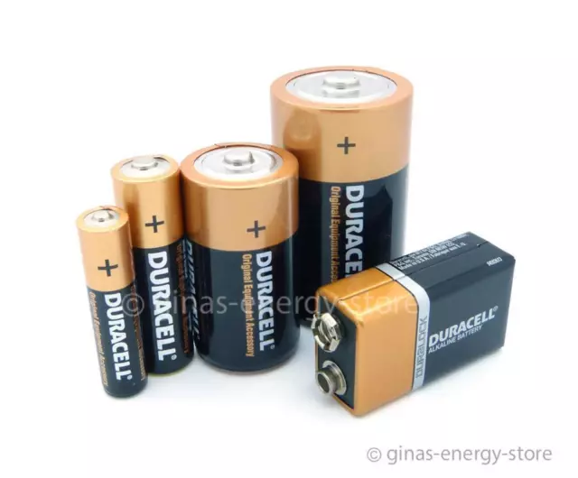 Duracell Alkaline-Batterien Plus Mignon,Micro,Baby,Mono,Lady,9V-Block