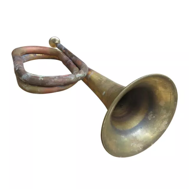 Cavalry Trumpet, Solid Copper and Brass Bugle, Scout Bugle, Blowing Bugle for