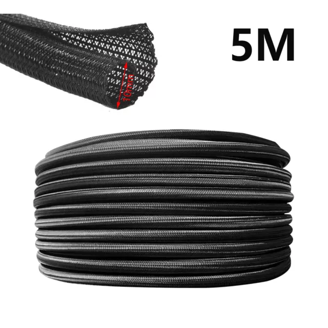 PET Braided Sleeving Expandable Flexible Cable Sleeve Braids