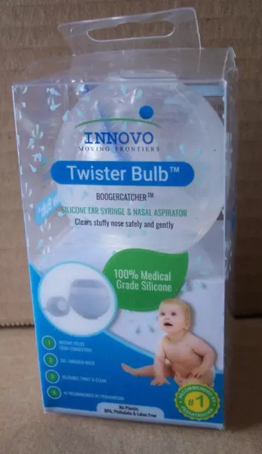 Innovo Twister Bulb Silicon Ear Syringe & Nose Aspirator, 100% Silicon