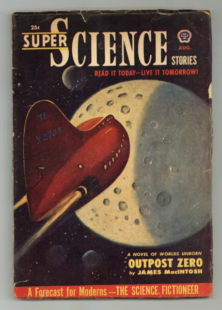 Super Science Stories Pulp Aug 1951 Vol. 8 #3 GD/VG 3.0 Low Grade