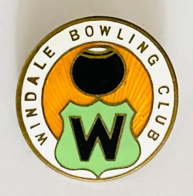 Windale Bowling Club Badge Pin Rare Vintage (L2)