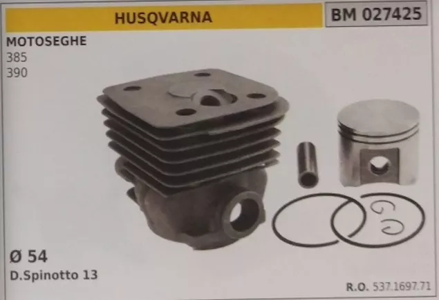Cylindre piston tronçonneuse Husqvarna 385 et 390