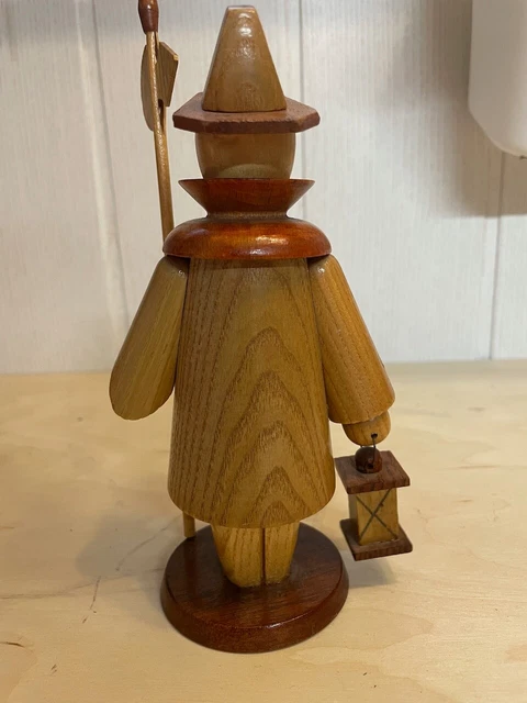 Set: 4x Räuchermännchen (Fischer/Angler, Schaffner, Nachtwächter, Hirte) Rauch 11