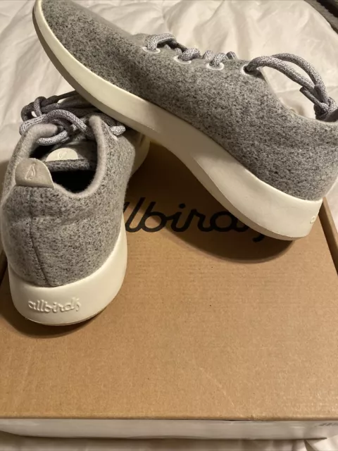 Allbirds Wool Runner  Womens 8 Limited Edition Dapple Grey Lace Up Shoes