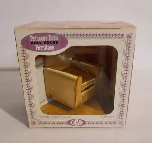 1965 IDEAL Princess Patti GUEST CHAIR 4470-1 Doll House Furniture Vtg