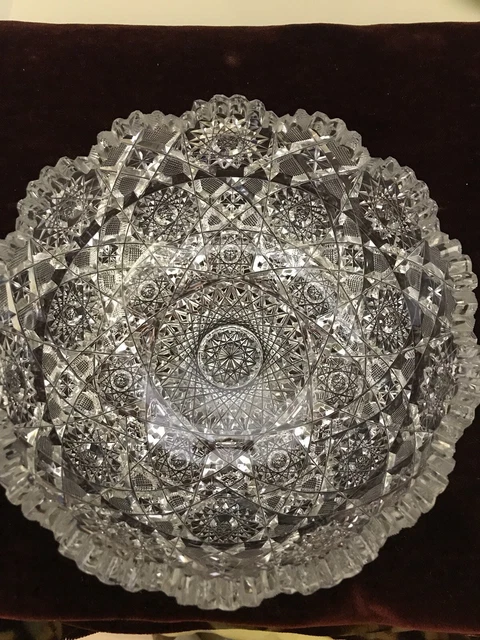 American Brilliant Cut Glass Bowl. NEW Lower Price
