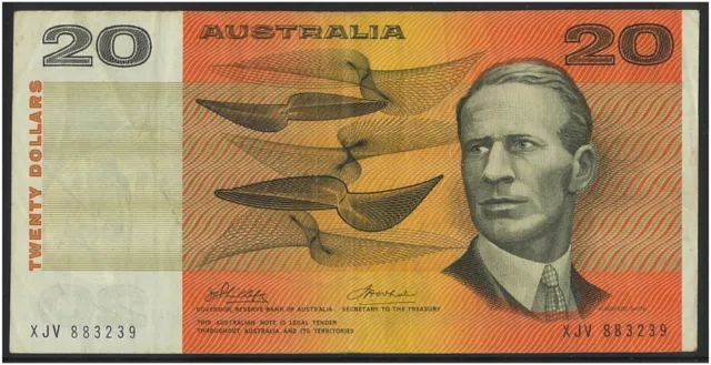 Australia 1972 $20 Banknote Phillips/Wheeler R404 Fine #9