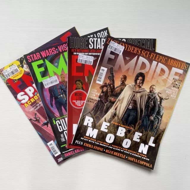 EMPIRE Magazine Bundle 2023 Marvel Spider Man Star Wars Special Rebel Moon Movie