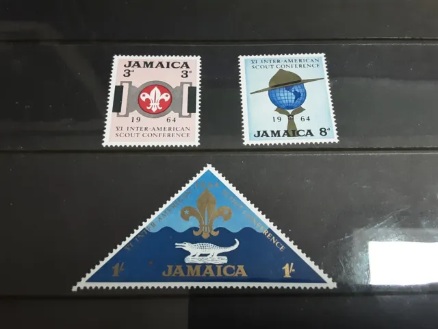 Jamaica 1964 Inter-American Scout Conference set of 3 mint stamps LMM