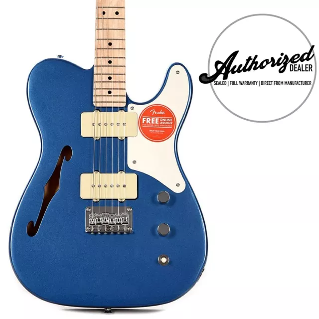 Fender Squier Paranormal Cabronita Thinline Telecaster Electric Guitar | Blue