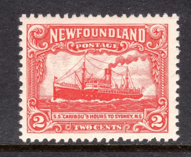Newfoundland Scott #164 VF Unused 1929 2 Cent Steamship Caribou