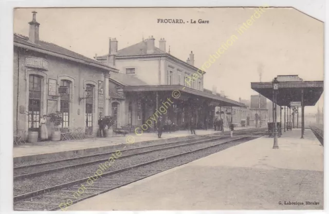 CPA 54390 Frouard Station Sa Buvette Very Animated Edit Labouique ca1915