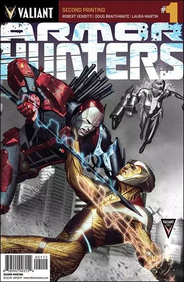 Armor Hunters #1 (2nd) VF/NM; Valiant | we combine shipping