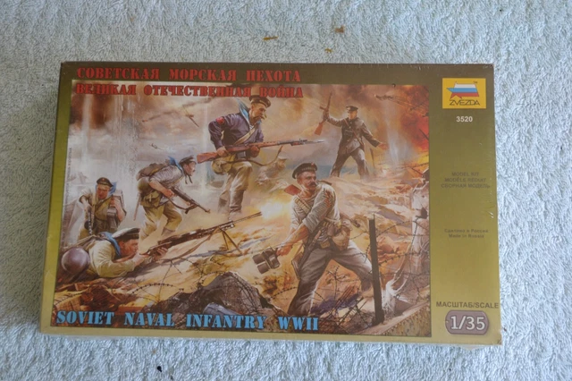 ZVEZDA 1/35 SCALE WW2 Soviet Naval Infantry WWII - Unopened set Z3520 ...