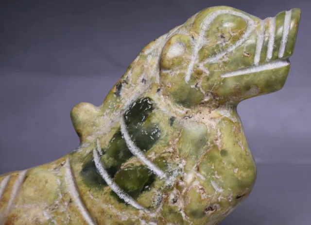 17cm China Hongshan Culture Old Jade Carving Pixiu Dragon Beast Amulet Statue 2
